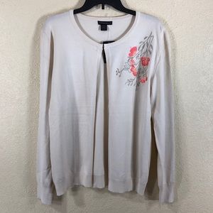 Esperanza Sweater Ivory/ Cream Embroidered NWT XL